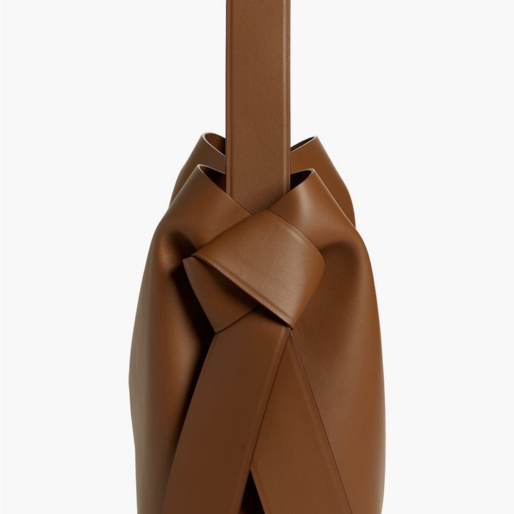 Acne Studios Camel Brown Leather Tote - Picture 3 of 12